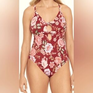 Time and Tru Women's Plus Size 2X Spring Vibes One-Piece Swimsuit